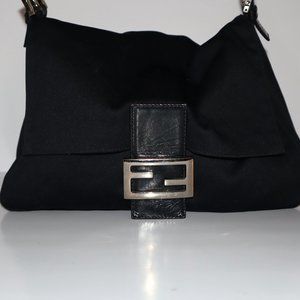 Black Vintage Fendi Shoulder Bag